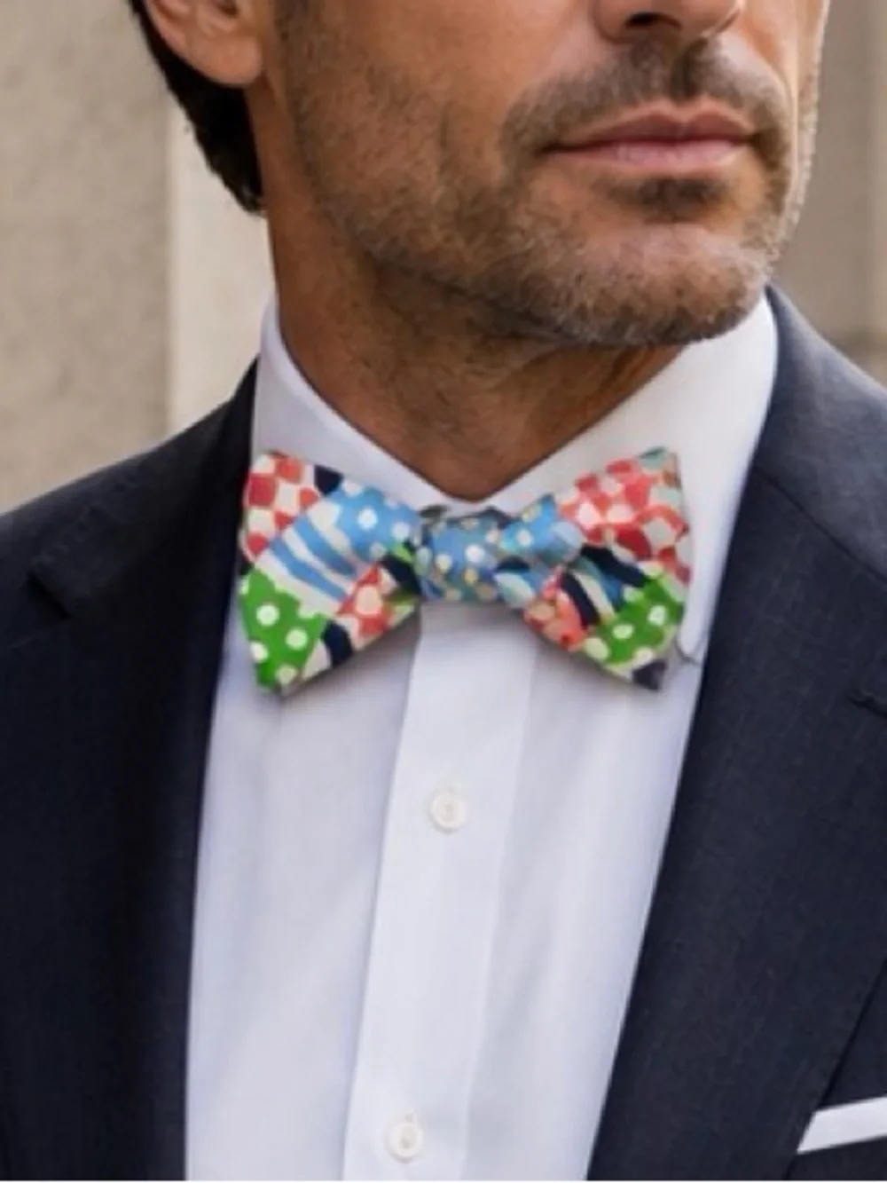 Vineyard Vines Multicolor Patterned Kentucky Derby Styled Bow Tie